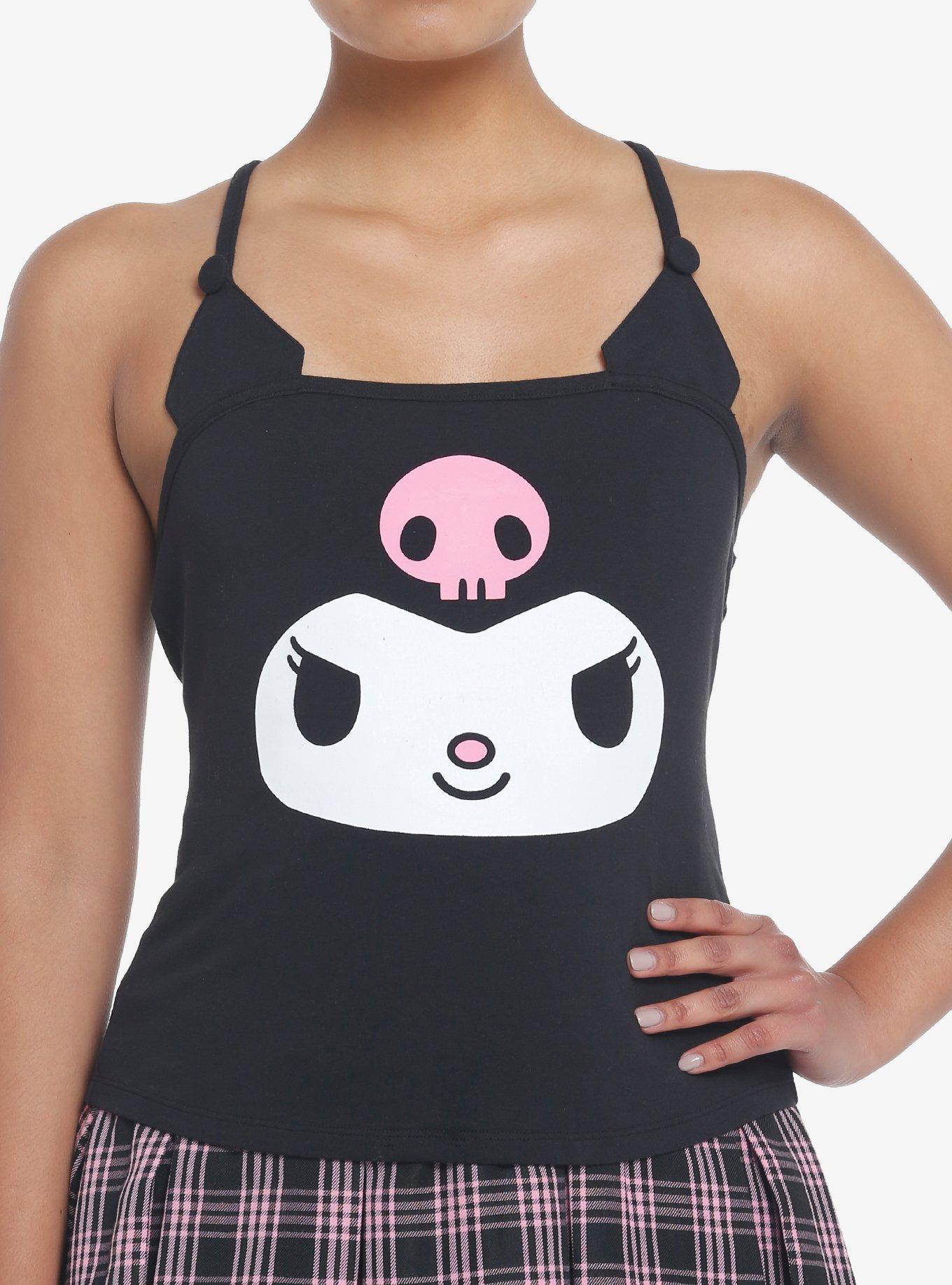 Kuromi Bat Wing Girls Tank Top