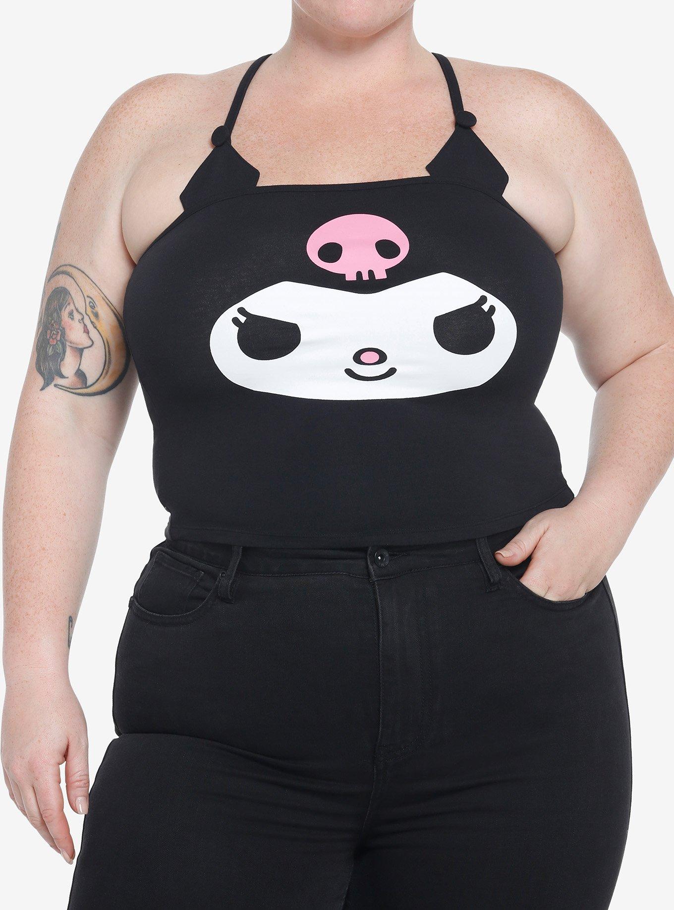 Kuromi Bat Wing Girls Tank Top Plus Size, MULTI, hi-res
