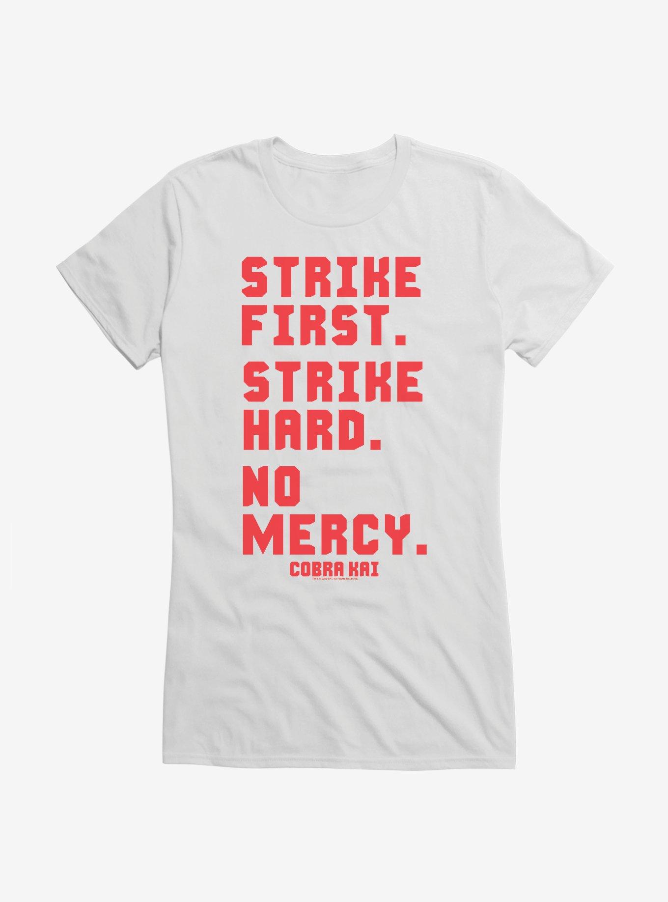 Cobra Kai Strike First Girls T-Shirt, WHITE, hi-res