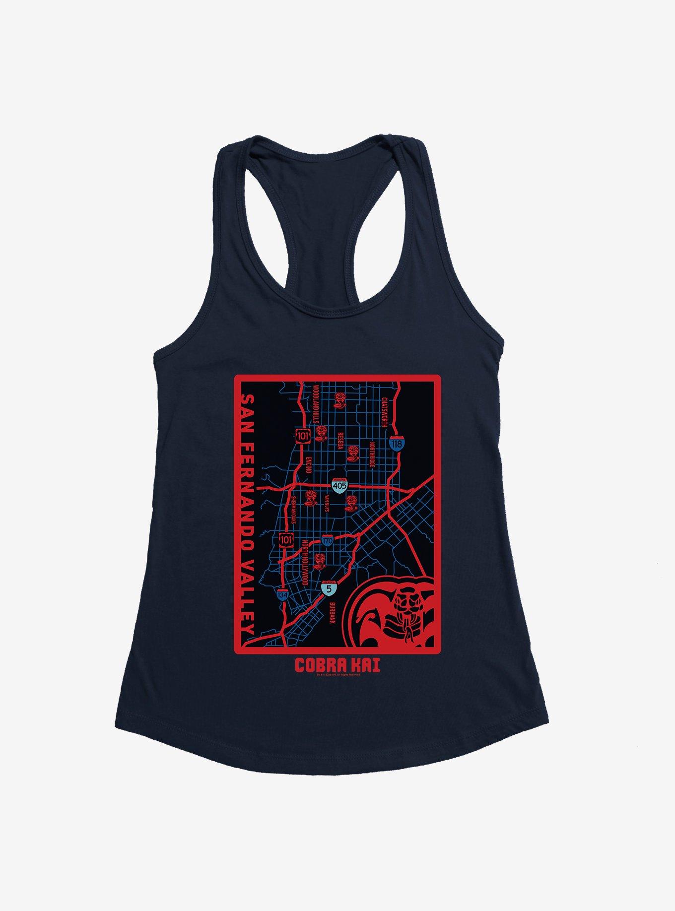 Cobra Kai San Fernando Valley Map Girls Tank, , hi-res