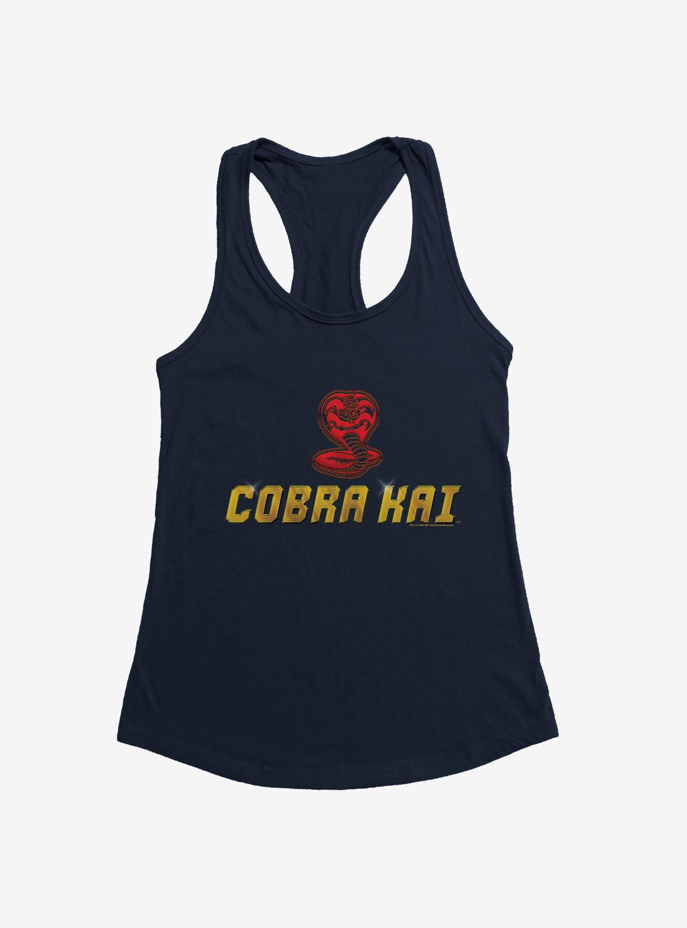Cobra Kai Snake Logo Girls Tank, MIDNIGHT NAVY, hi-res