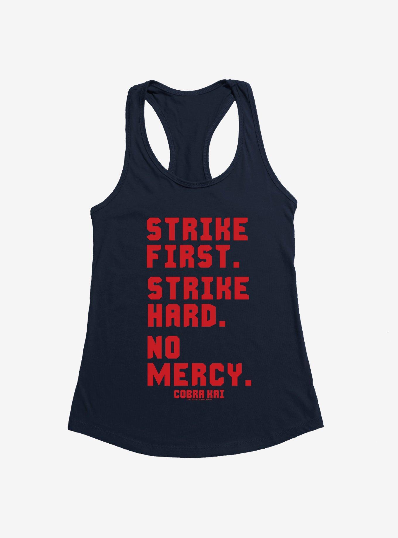 Cobra Kai Strike First Girls Tank, MIDNIGHT NAVY, hi-res