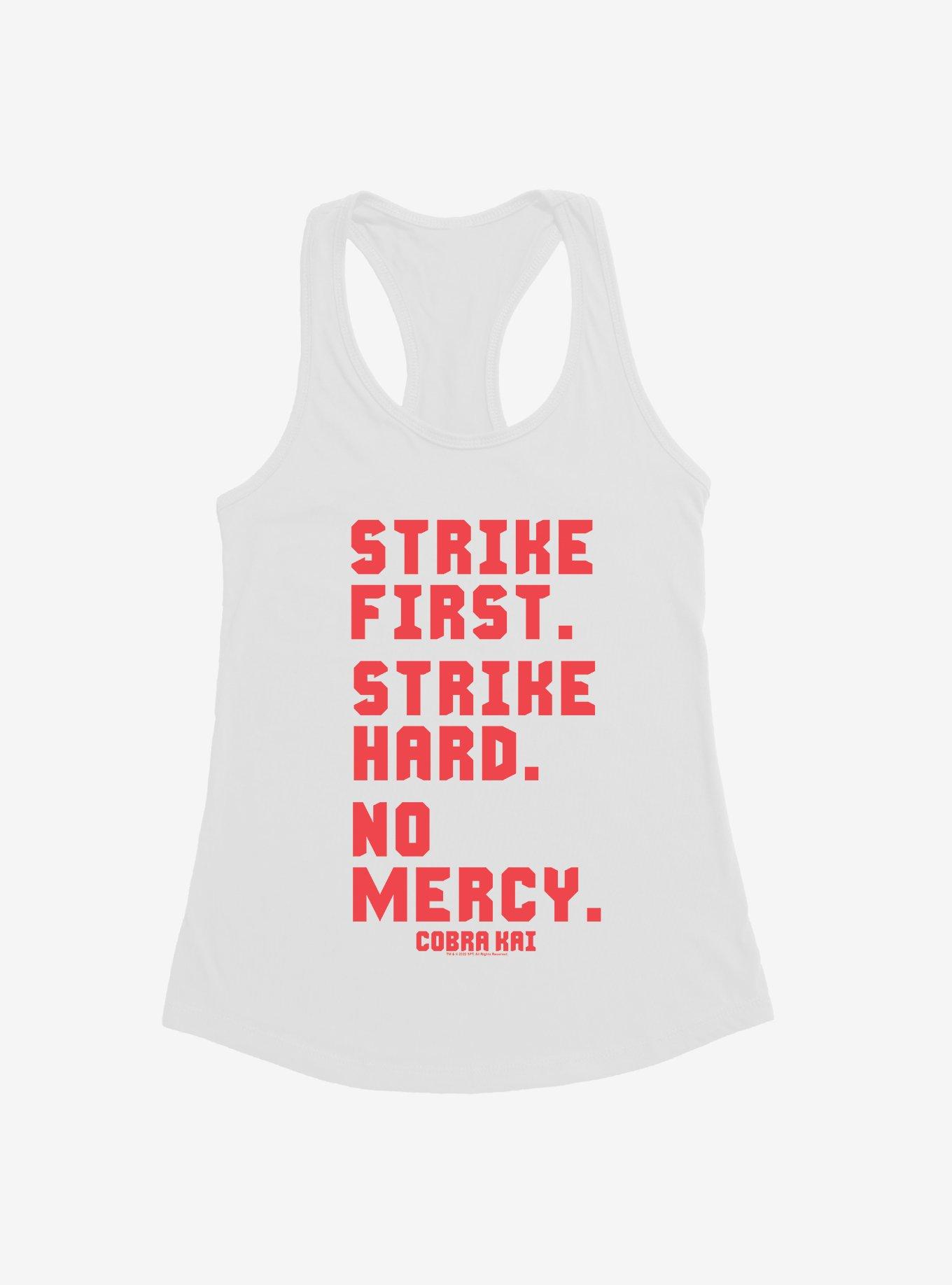 Cobra Kai Strike First Girls Tank, WHITE, hi-res