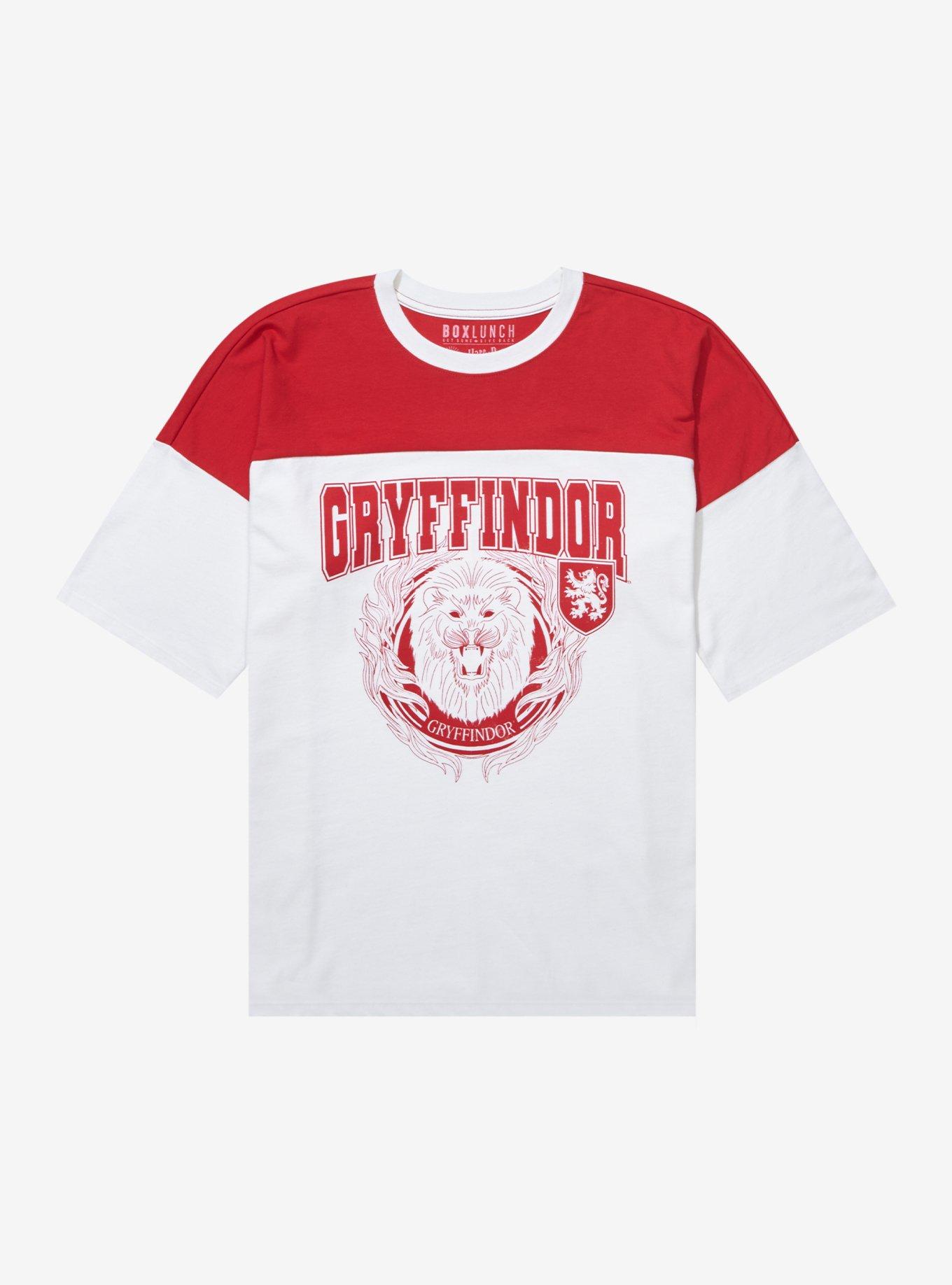 Harry Potter Gryffindor Color Block Varsity T-Shirt - BoxLunch Exclusive, MULTI, hi-res