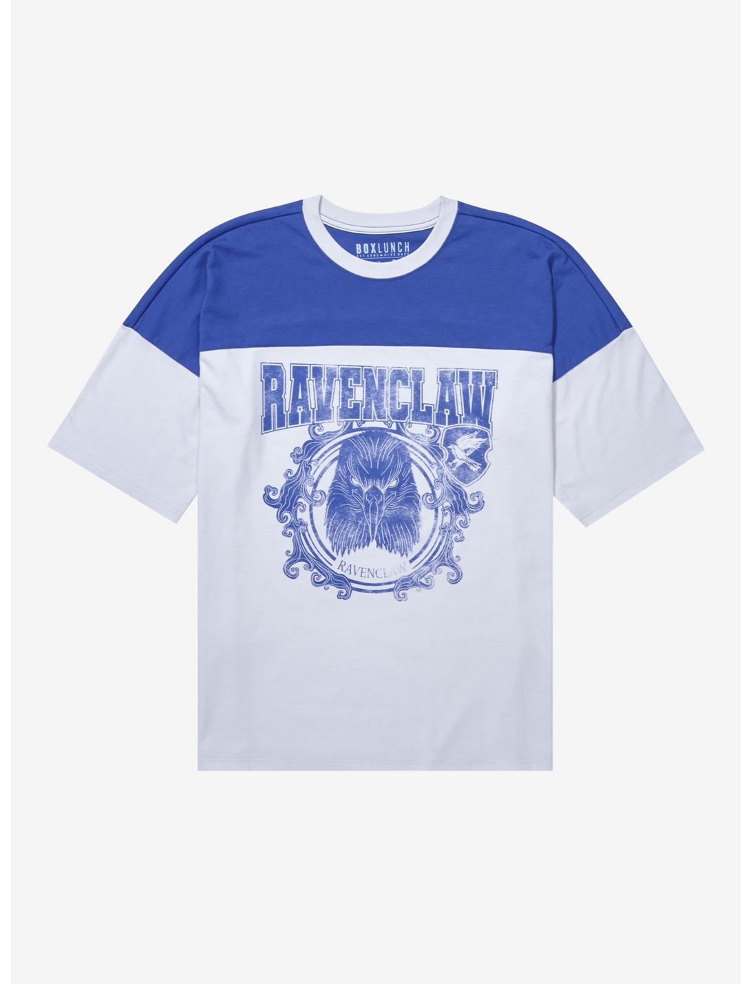 Harry Potter Ravenclaw Color Block Varsity T-Shirt - BoxLunch Exclusive, MULTI, hi-res