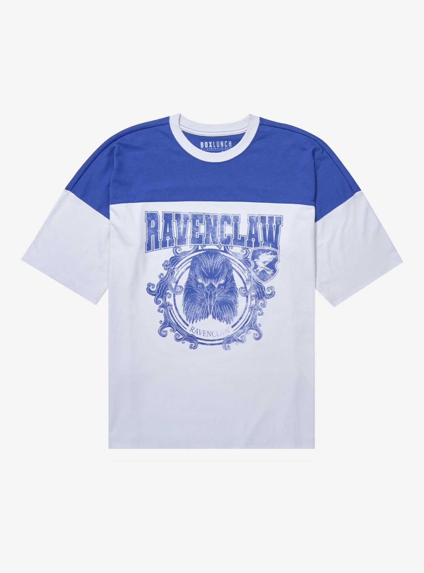Harry Potter Ravenclaw Color Block Varsity T-Shirt - BoxLunch Exclusive, , hi-res