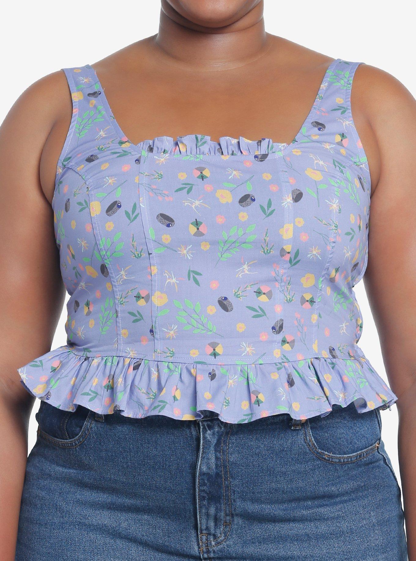 Her Universe Studio Ghibli Howl's Moving Castle Icon Corset Tank Top Plus Size, MULTI, hi-res