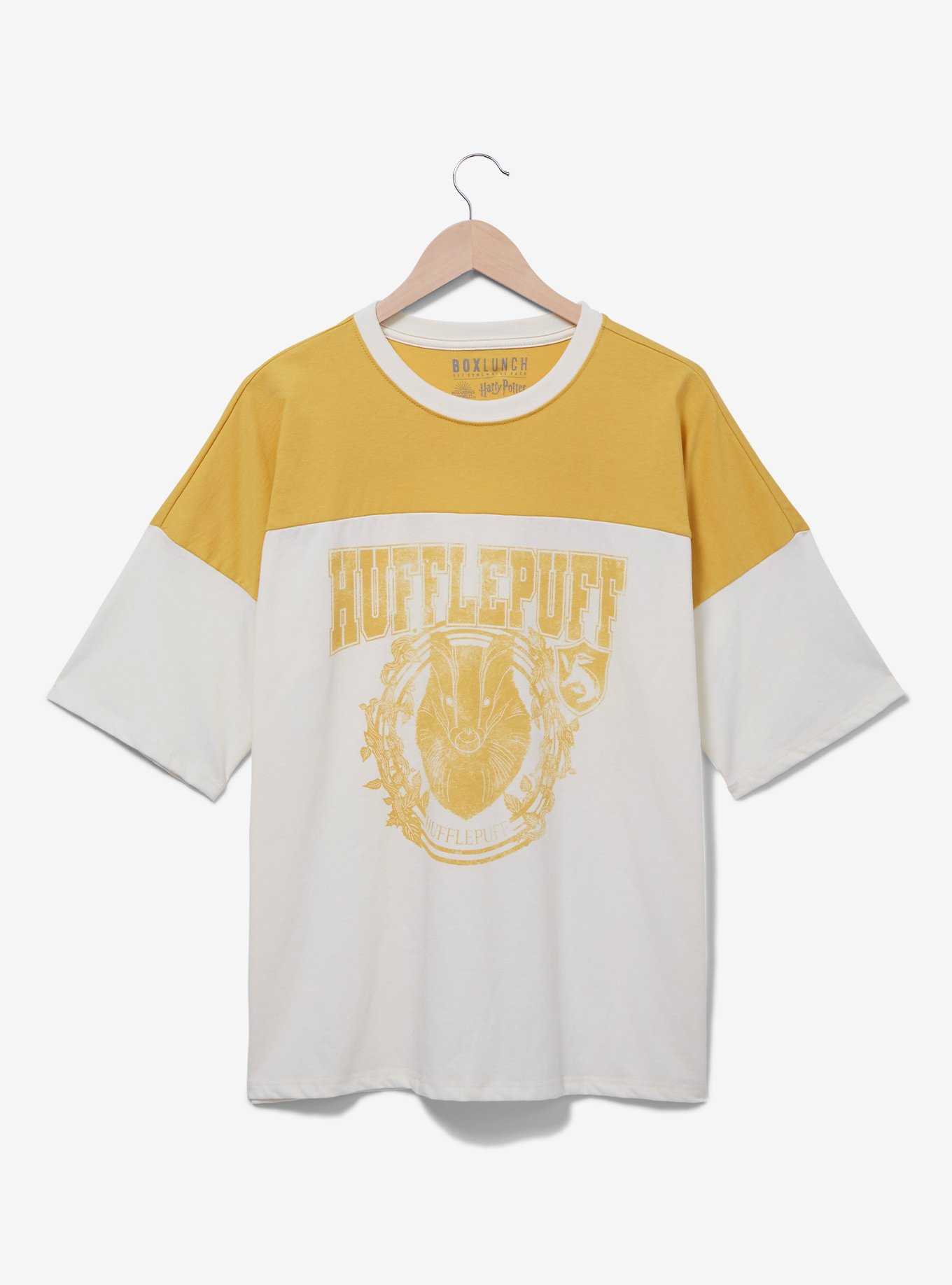 Harry Potter Hufflepuff Color Block Women's Varsity T-Shirt - BoxLunch Exclusive, , hi-res