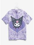 Sanrio Kuromi Heart Women’s Tie-Dye T-Shirt - BoxLunch Exclusive, LILAC, hi-res