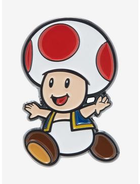 Nintendo Super Mario Bros. Toad Enamel Pin - BoxLunch Exclusive, , hi-res