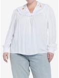 Studio Ghibli Howl's Moving Castle Wizard Howl Cosplay Woven Top Plus Size, BRIGHT WHITE, hi-res
