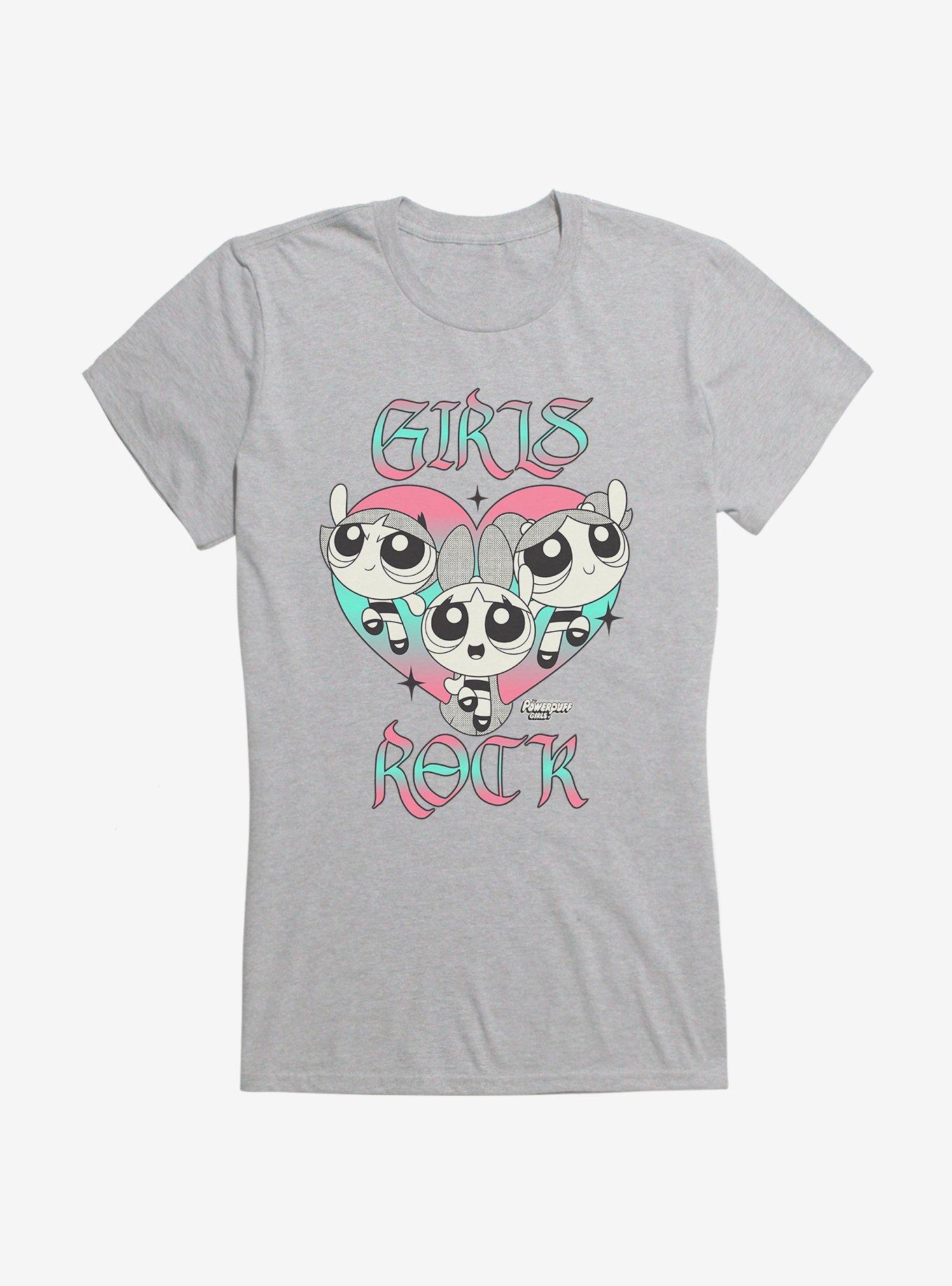 The Powerpuff Girls Pose Girls Rock Girls T-Shirt, HEATHER, hi-res