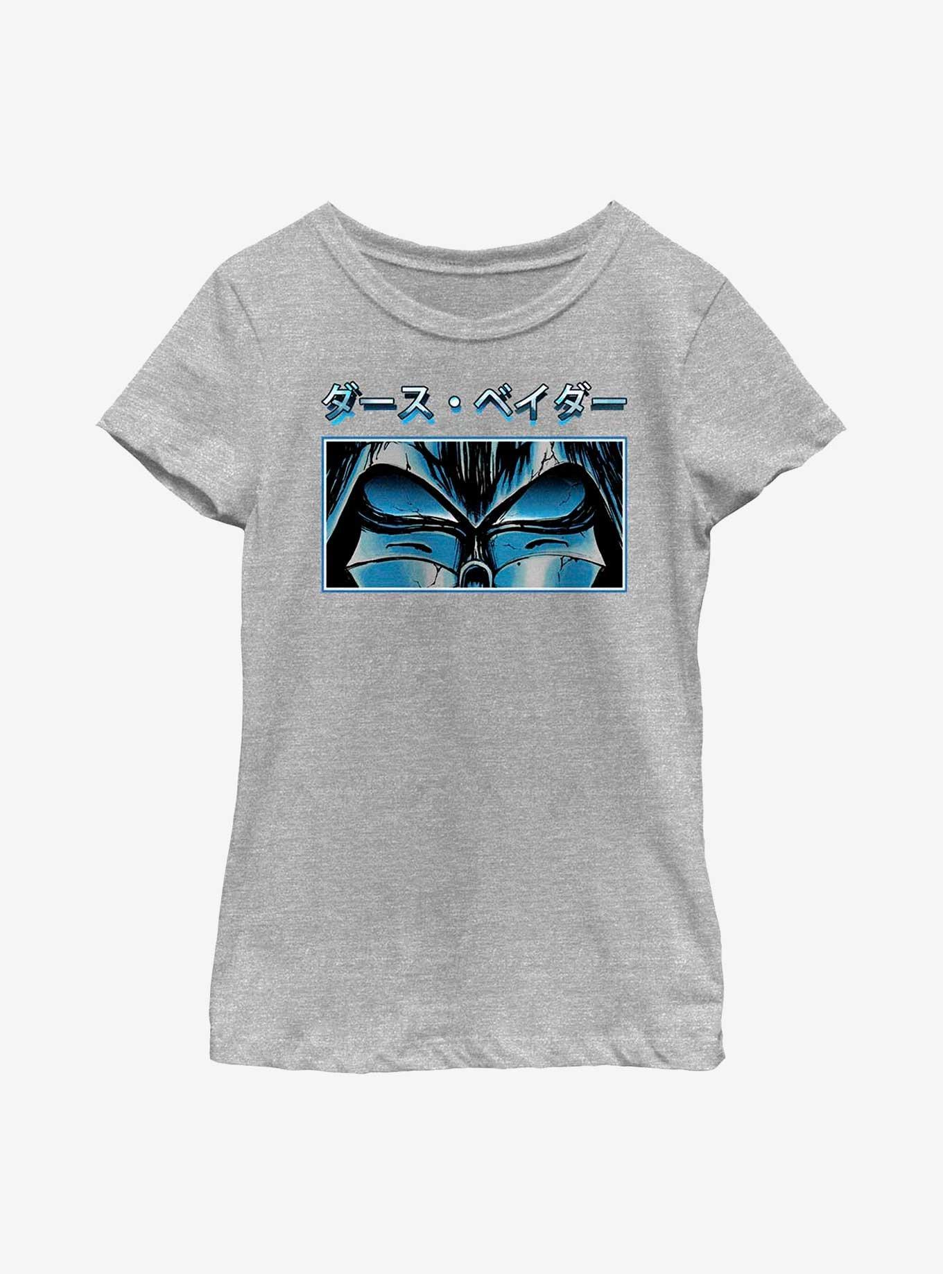 Star Wars Vader Eyes in Japanese Youth Girls T-Shirt, ATH HTR, hi-res