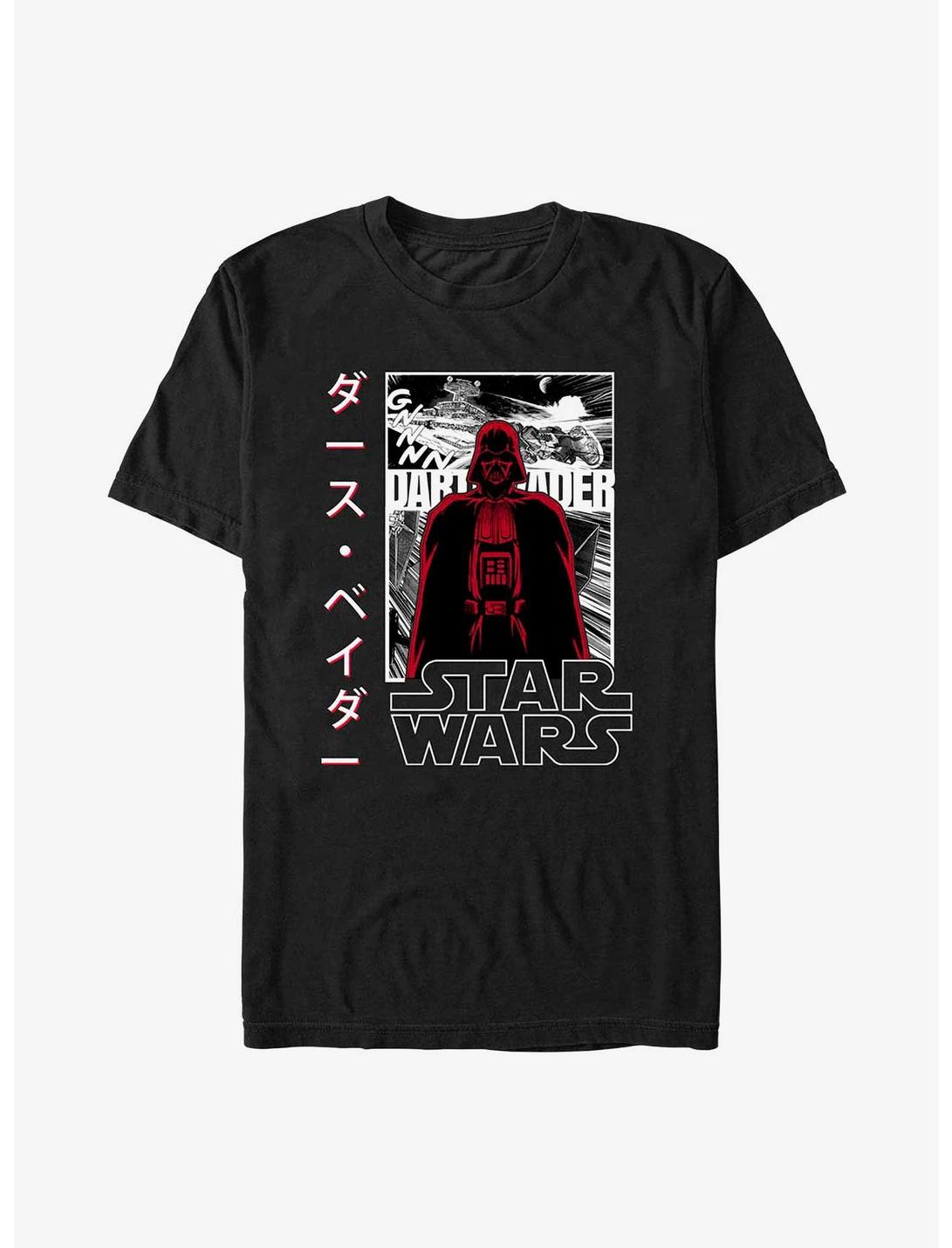 Star Wars Darth Vader in Japanese T-Shirt, BLACK, hi-res
