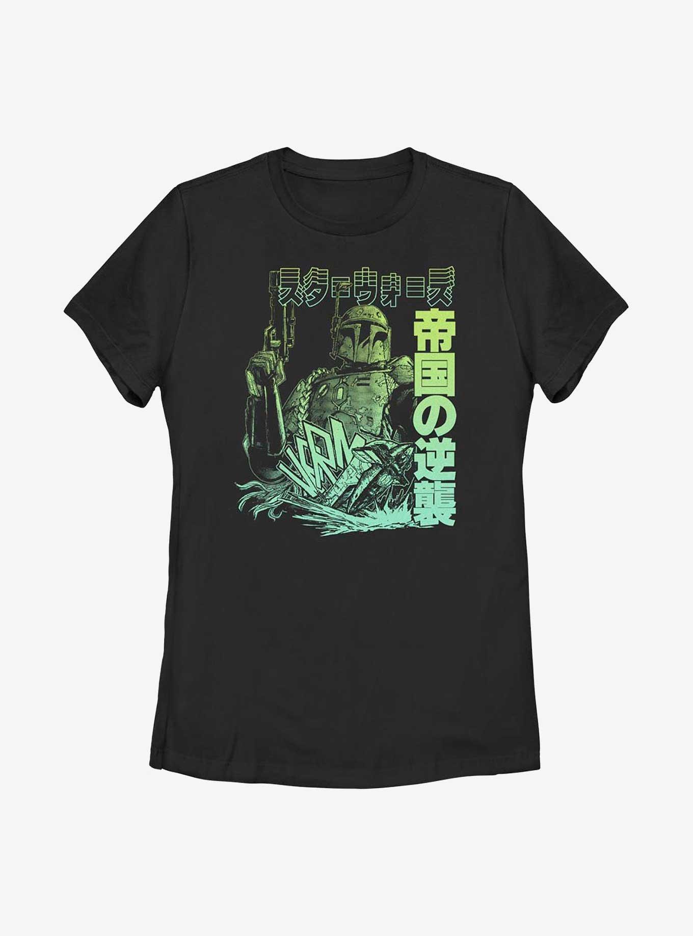Star Wars Boba Fett Empire Strikes Back in Japanese Womens T-Shirt