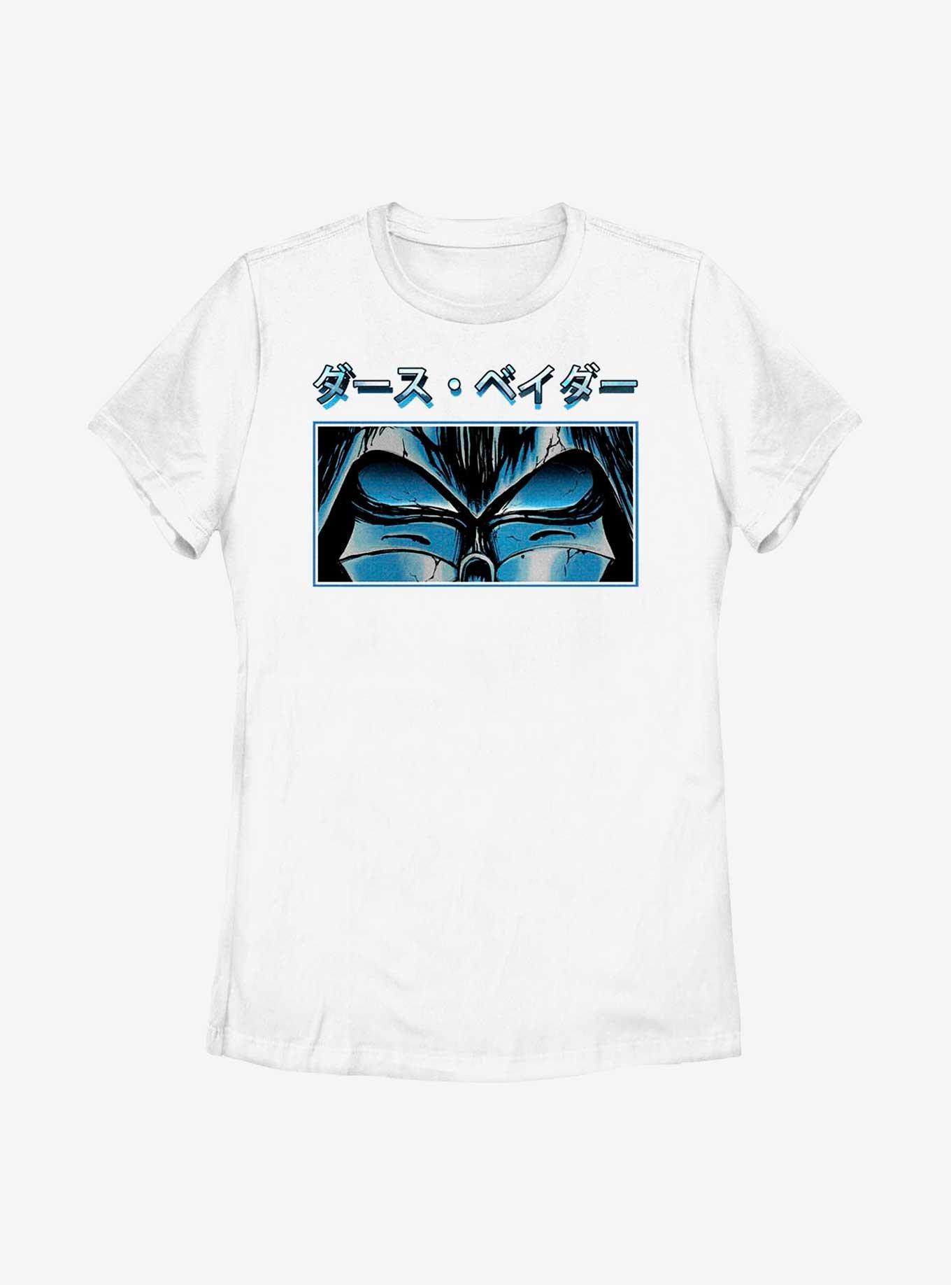 Star Wars Vader Eyes in Japanese Womens T-Shirt, WHITE, hi-res