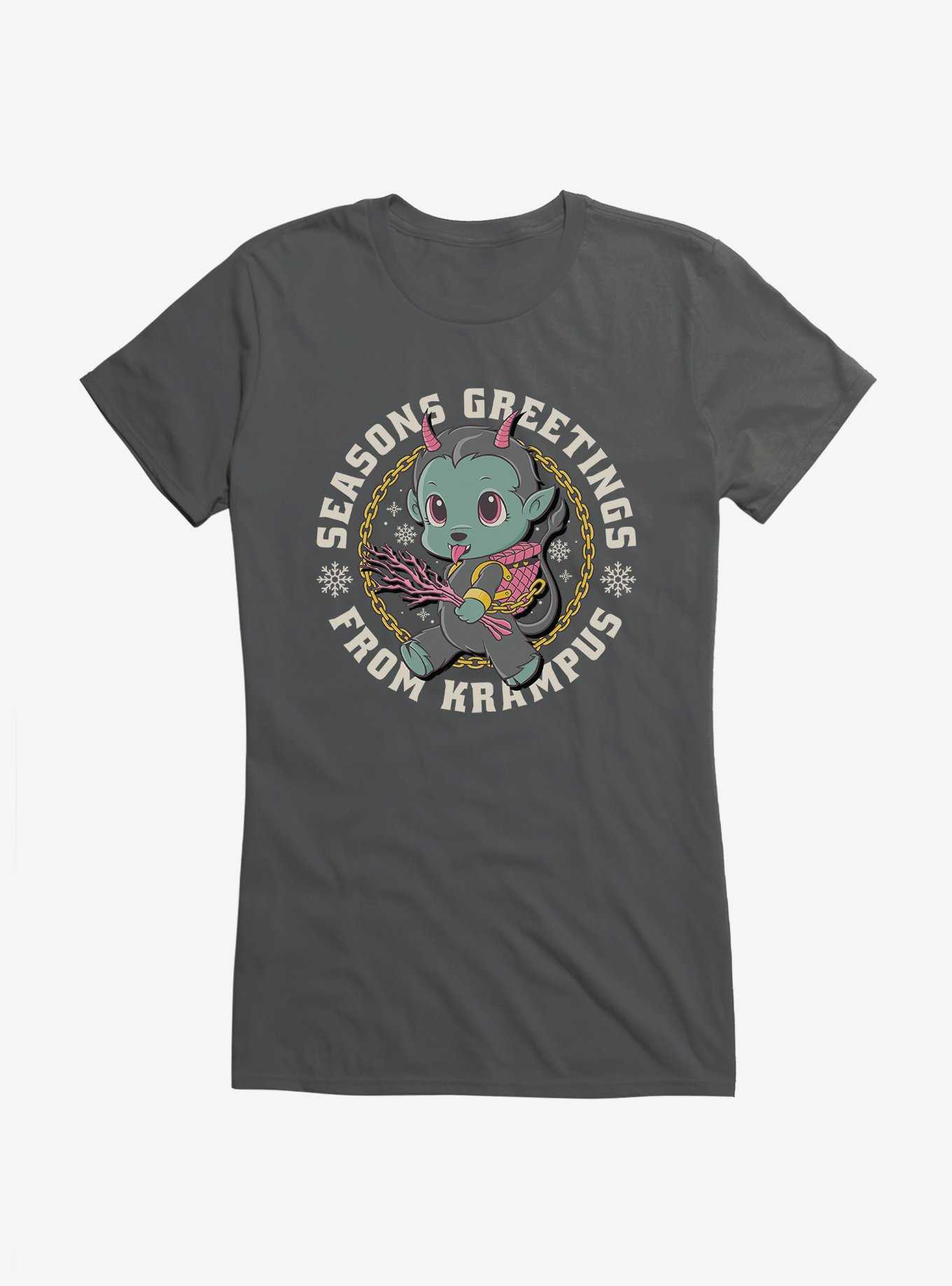 Season's Greetings From Krampus Chibi Girls T-Shirt, , hi-res