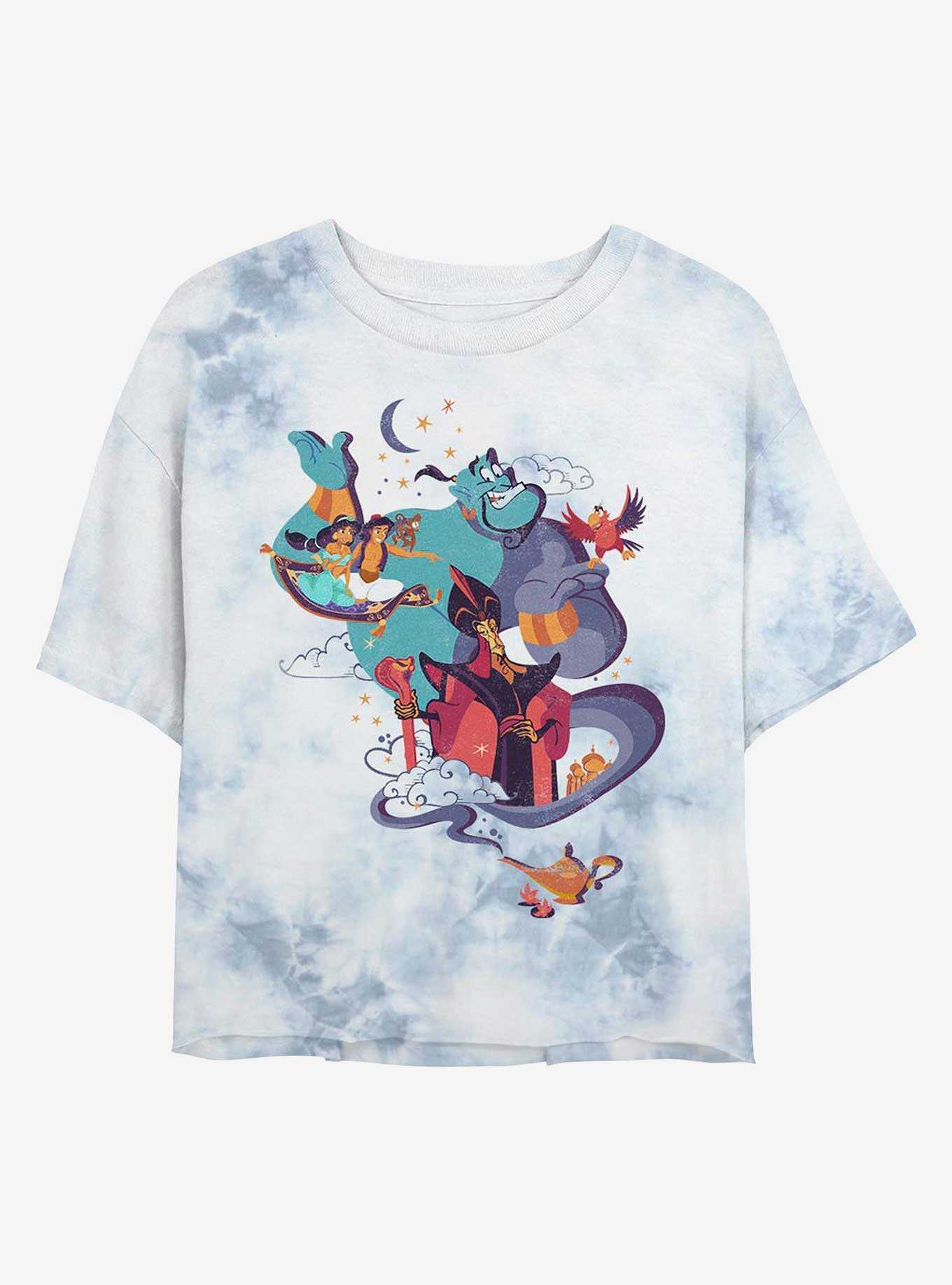 Disney Aladdin Magic Sky Tie-Dye Girls Crop T-Shirt, , hi-res