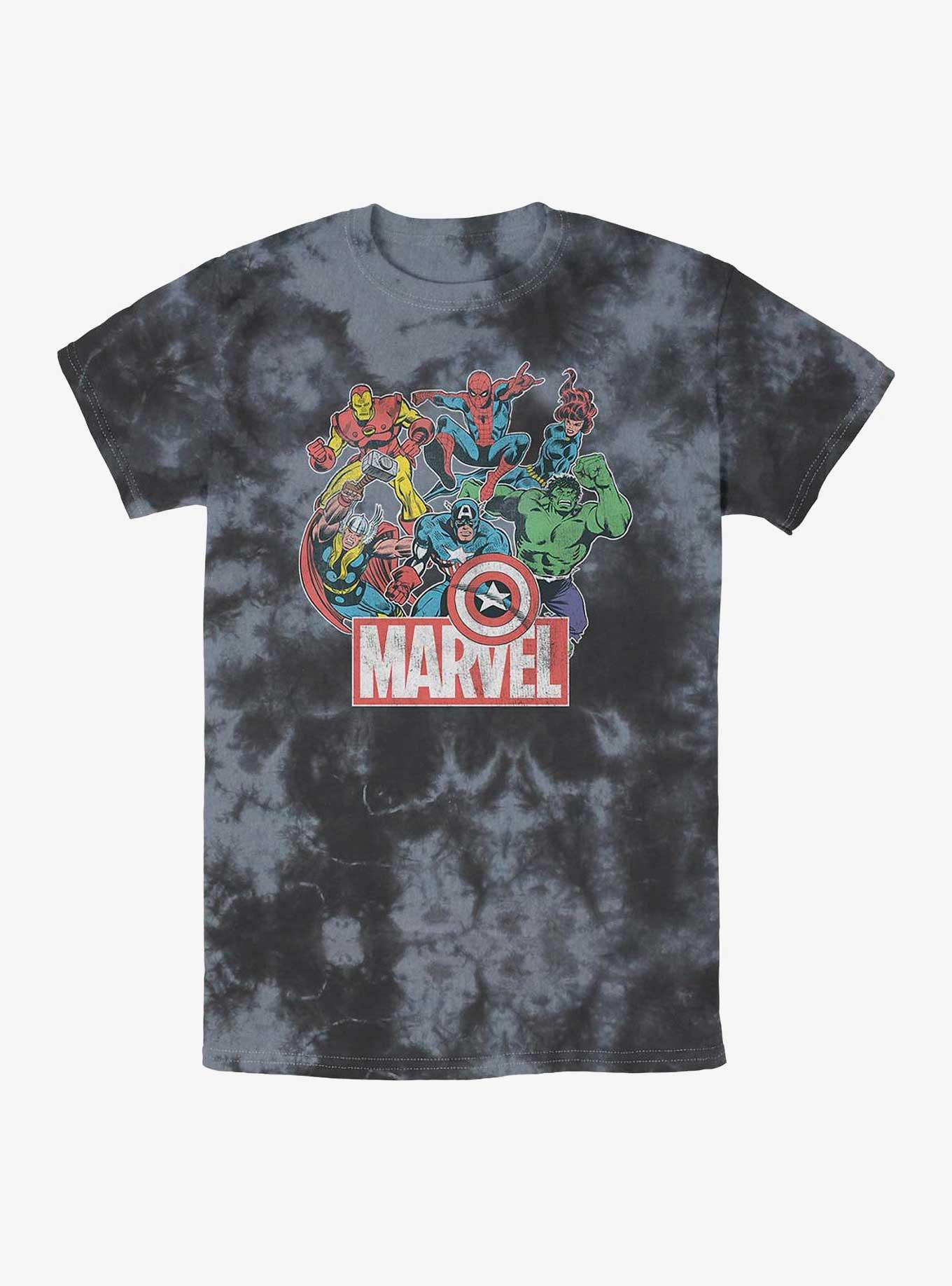 Marvel Avengers Heroes of Today Tie Dye T-Shirt