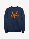The Simpsons Gingerbread Family Sweatshirt, NAVY, hi-res