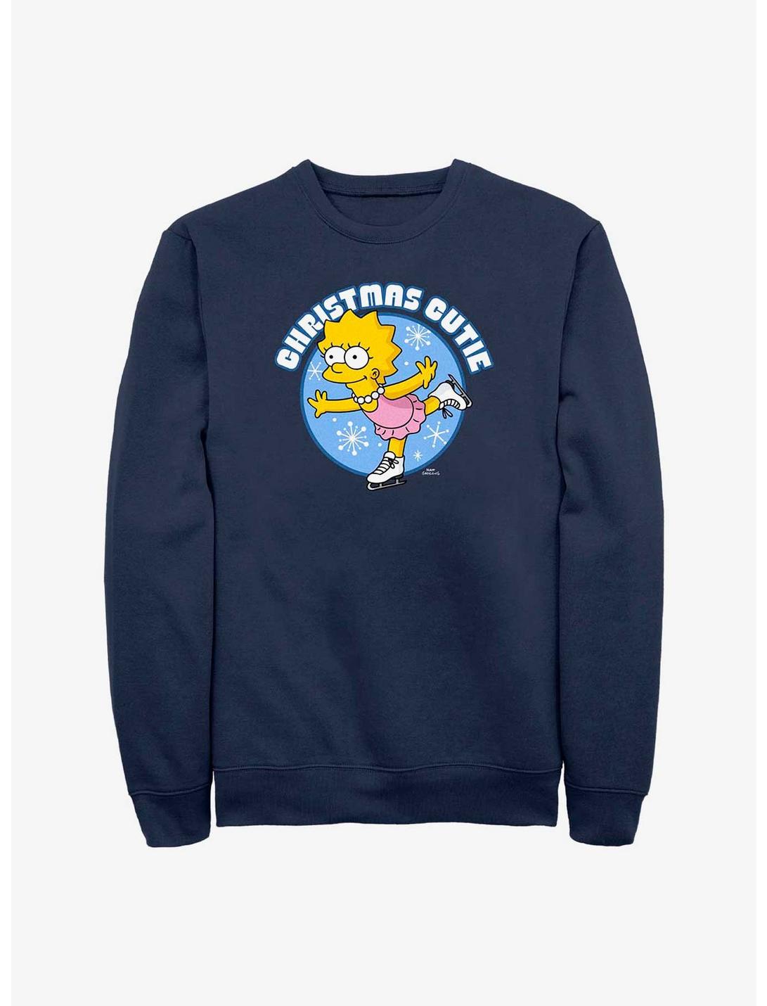 The Simpsons Lisa Ice Princess Sweatshirt, NAVY, hi-res