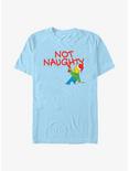 The Simpsons Holiday Bart Not Naughty T-Shirt, LT BLUE, hi-res