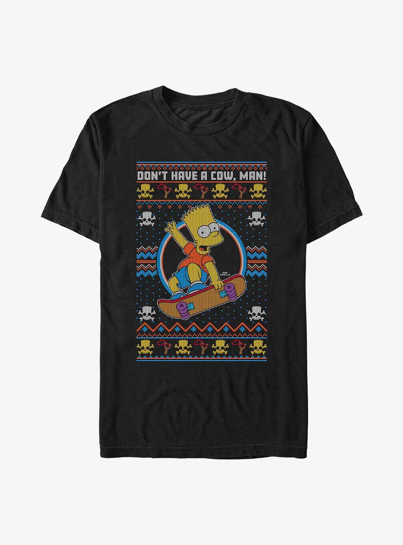 The Simpsons Bart Ugly Christmas T-Shirt, , hi-res