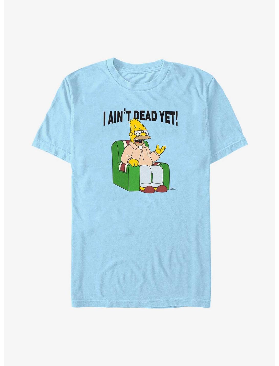 The Simpsons Grandpa Ain't Dead Yet T-Shirt, LT BLUE, hi-res