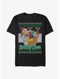 The Simpsons Homer Ugly Christmas T-Shirt, BLACK, hi-res