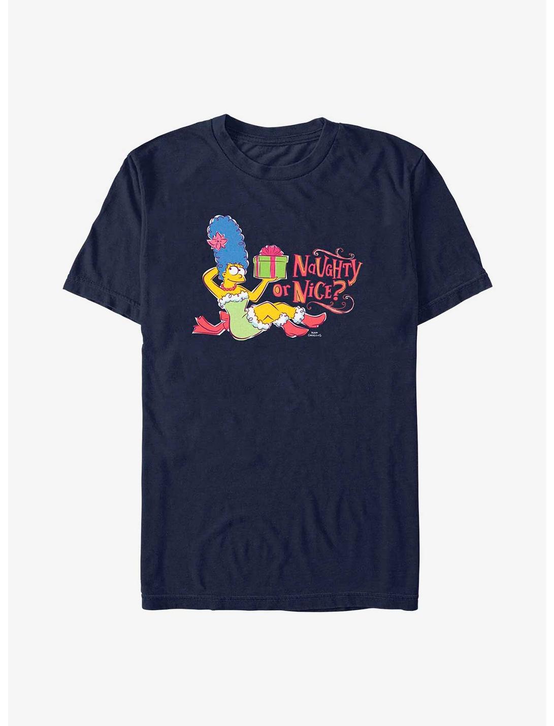 The Simpsons Naughty or Nice T-Shirt, NAVY, hi-res