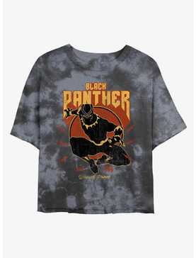 Marvel Black Panther Warrior Prince Tie-Dye Girls Crop T-Shirt, , hi-res