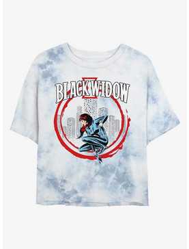 Marvel Black Widow City Watch Tie-Dye Girls Crop T-Shirt, , hi-res