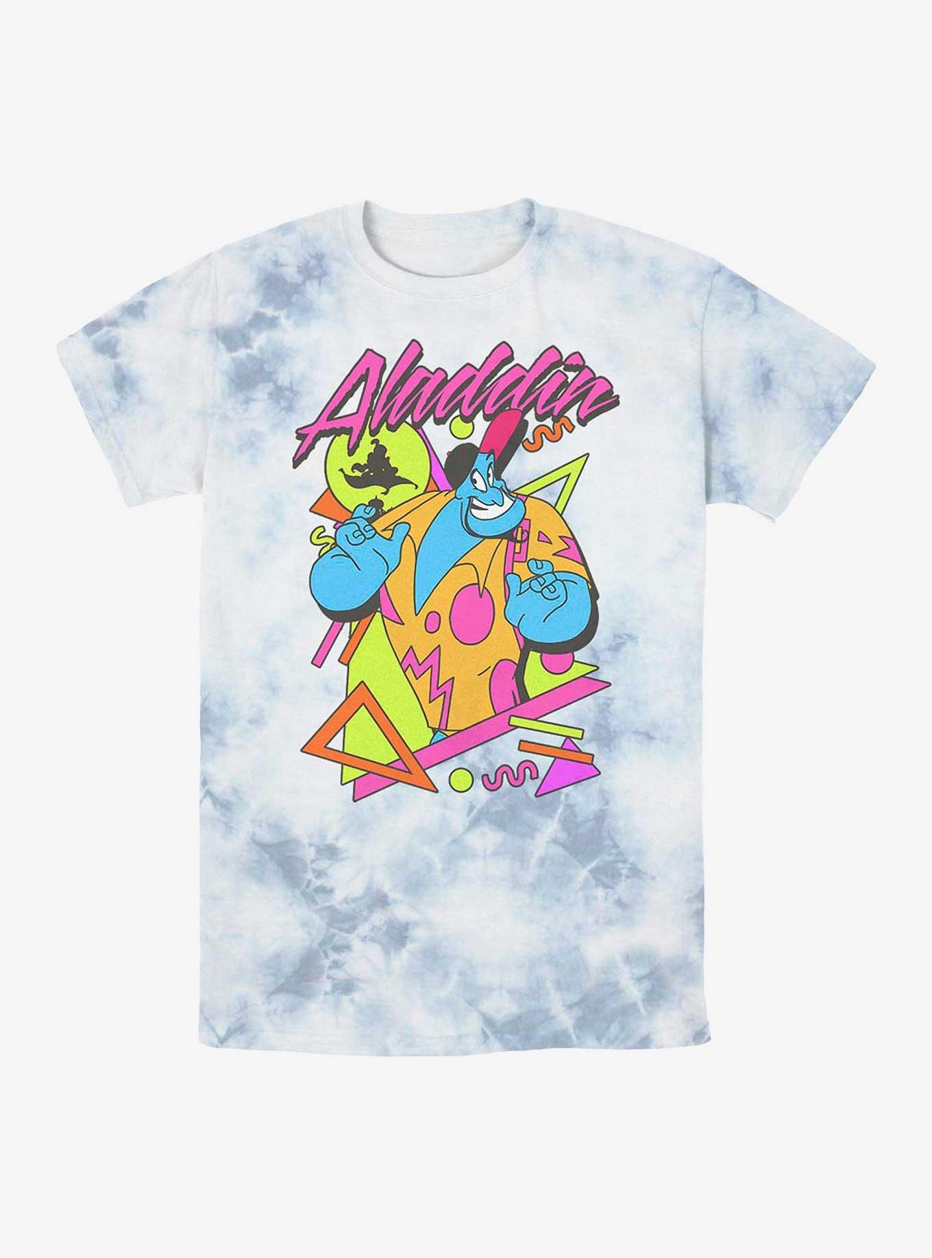 Disney Aladdin Vacation Genie Tie-Dye T-Shirt, WHITEBLUE, hi-res