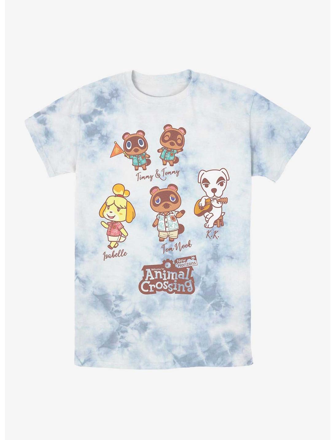 Nintendo Animal Crossing Island Welcome Team Tie-Dye T-Shirt, WHITEBLUE, hi-res