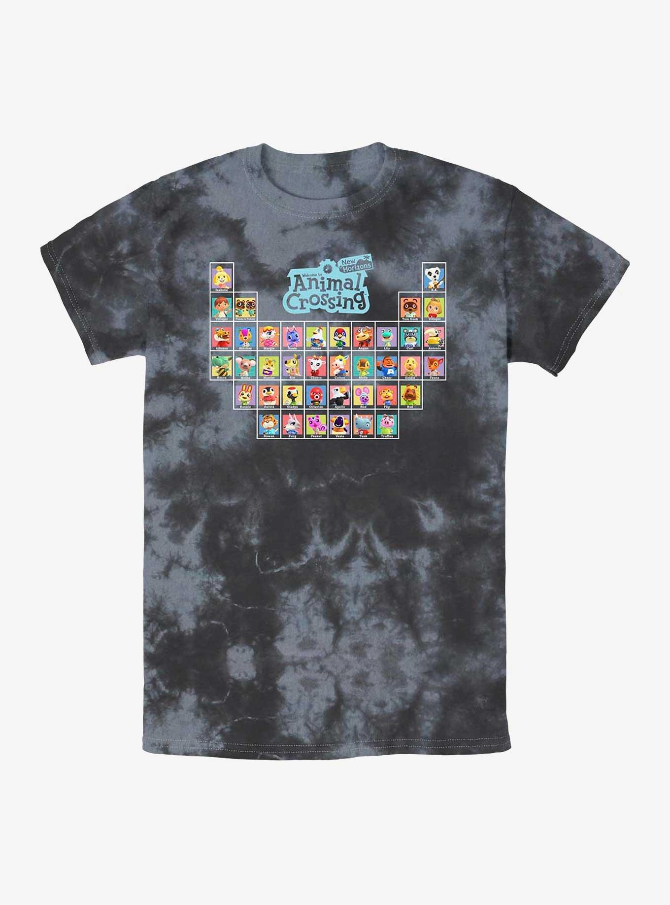 Nintendo Animal Crossing Periodic Table Tie-Dye T-Shirt, , hi-res