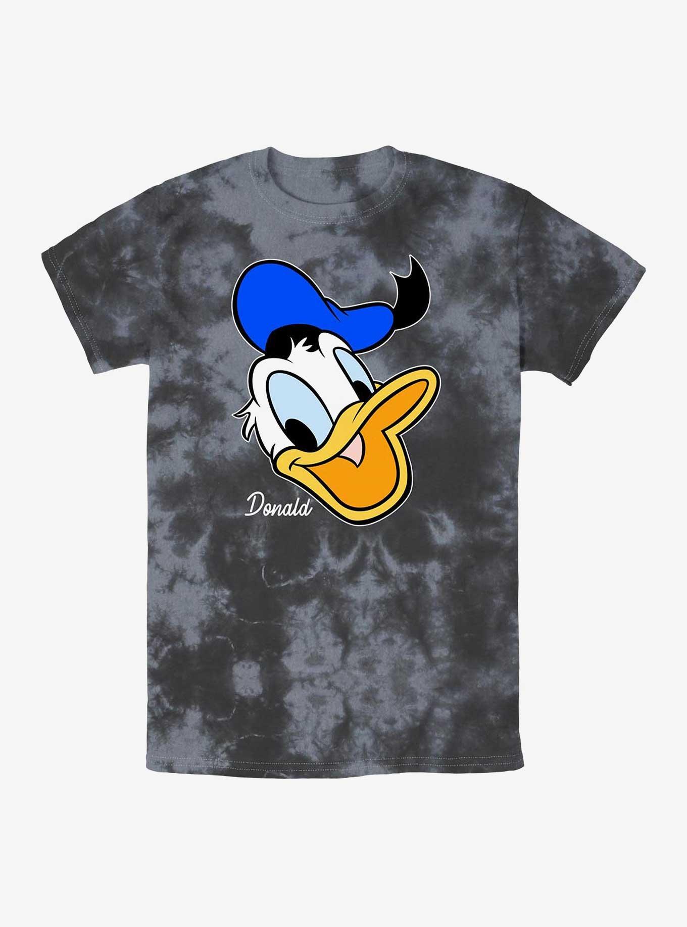 Disney Donald Duck Donald Big Face Tie-Dye T-Shirt, BLKCHAR, hi-res