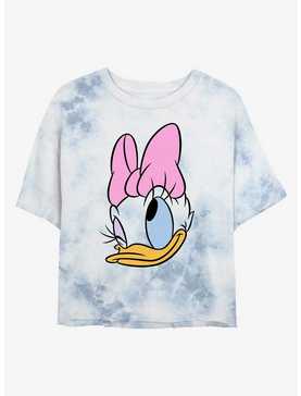 Disney Daisy Duck Daisy Big Face Tie-Dye Girls Crop T-Shirt, , hi-res