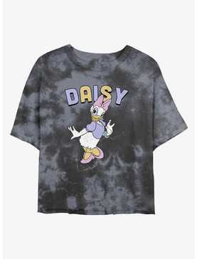 Disney Daisy Duck Sassy Duck Tie-Dye Girls Crop T-Shirt, , hi-res