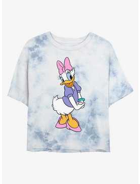 Disney Daisy Duck Traditional Daisy Tie-Dye Girls Crop T-Shirt, , hi-res