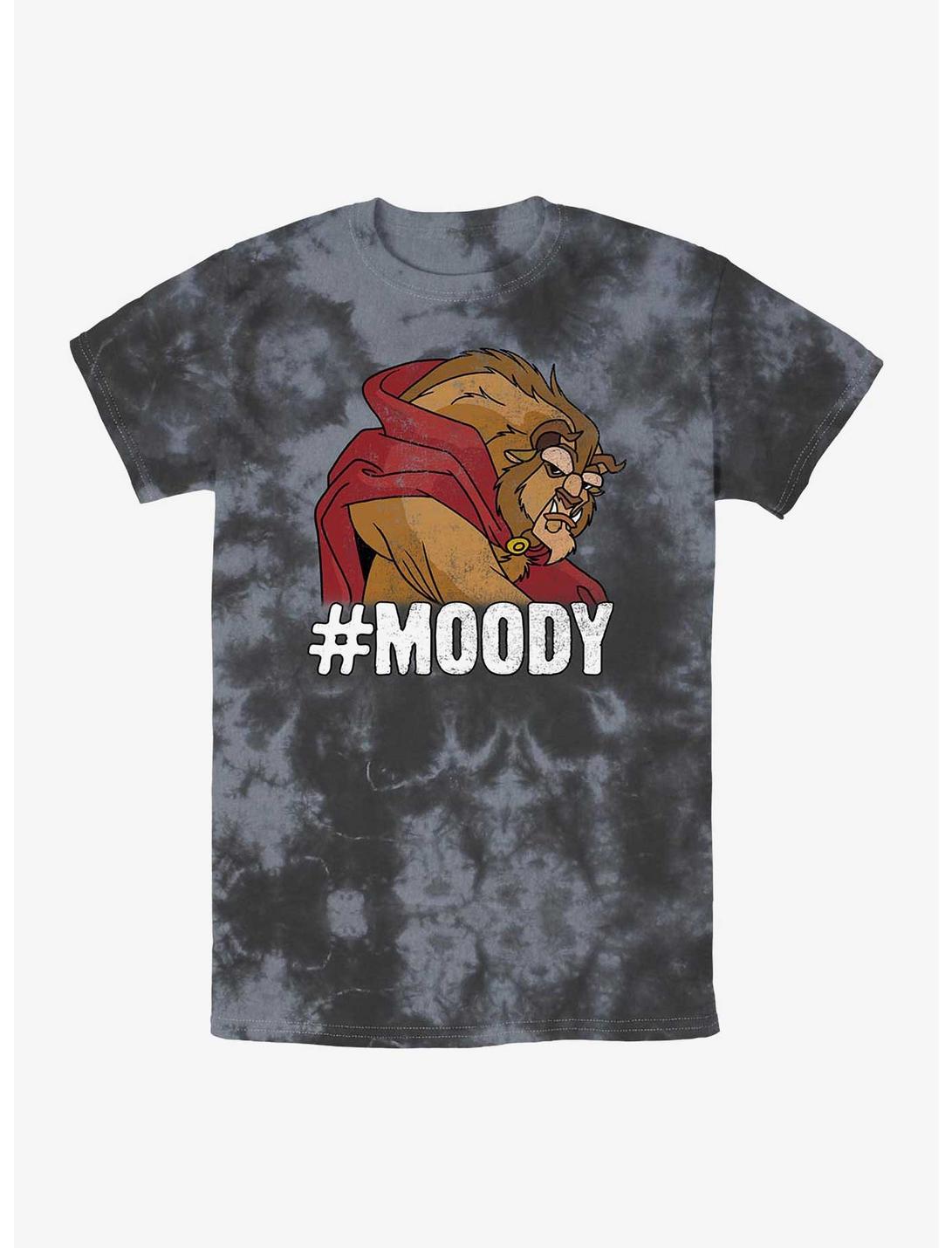 Disney Beauty and the Beast Moody Beast Tie-Dye T-Shirt, BLKCHAR, hi-res