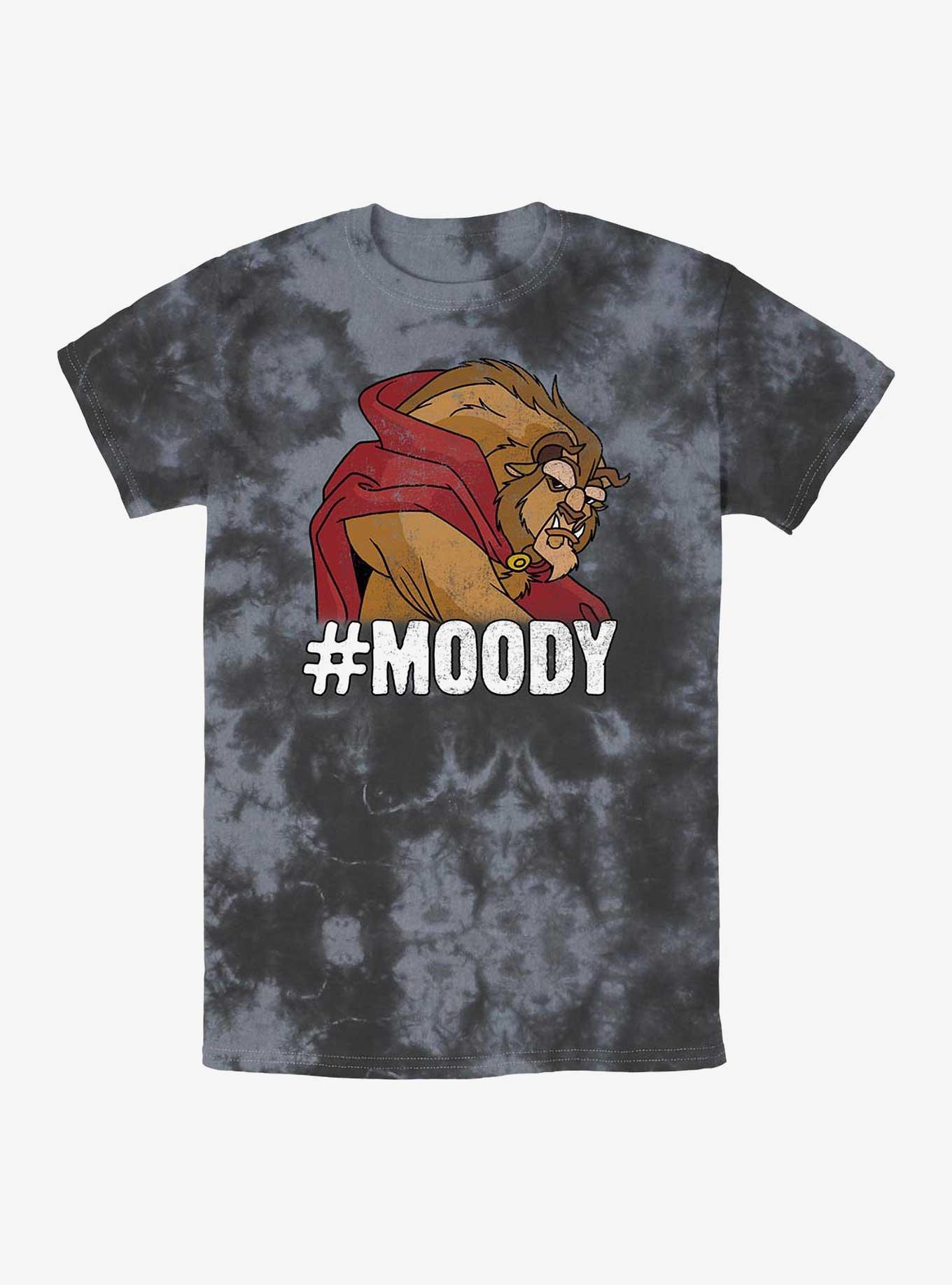 Disney Beauty and the Beast Moody Beast Tie-Dye T-Shirt, BLKCHAR, hi-res