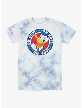 Disney Donald Duck Oh Boy Badge Tie-Dye T-Shirt, , hi-res