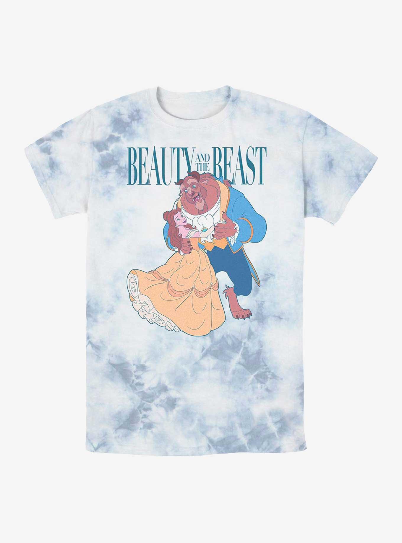 Disney Beauty and the Beast Waltz Tie-Dye T-Shirt, WHITEBLUE, hi-res