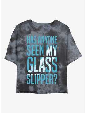 Disney Cinderella Missing Slipper Tie-Dye Girls Crop T-Shirt, , hi-res