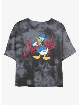 Disney Donald Duck Signature Donald Tie-Dye Girls Crop T-Shirt, , hi-res