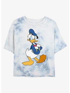 Disney Donald Duck Traditional Donald Tie-Dye Girls Crop T-Shirt, , hi-res