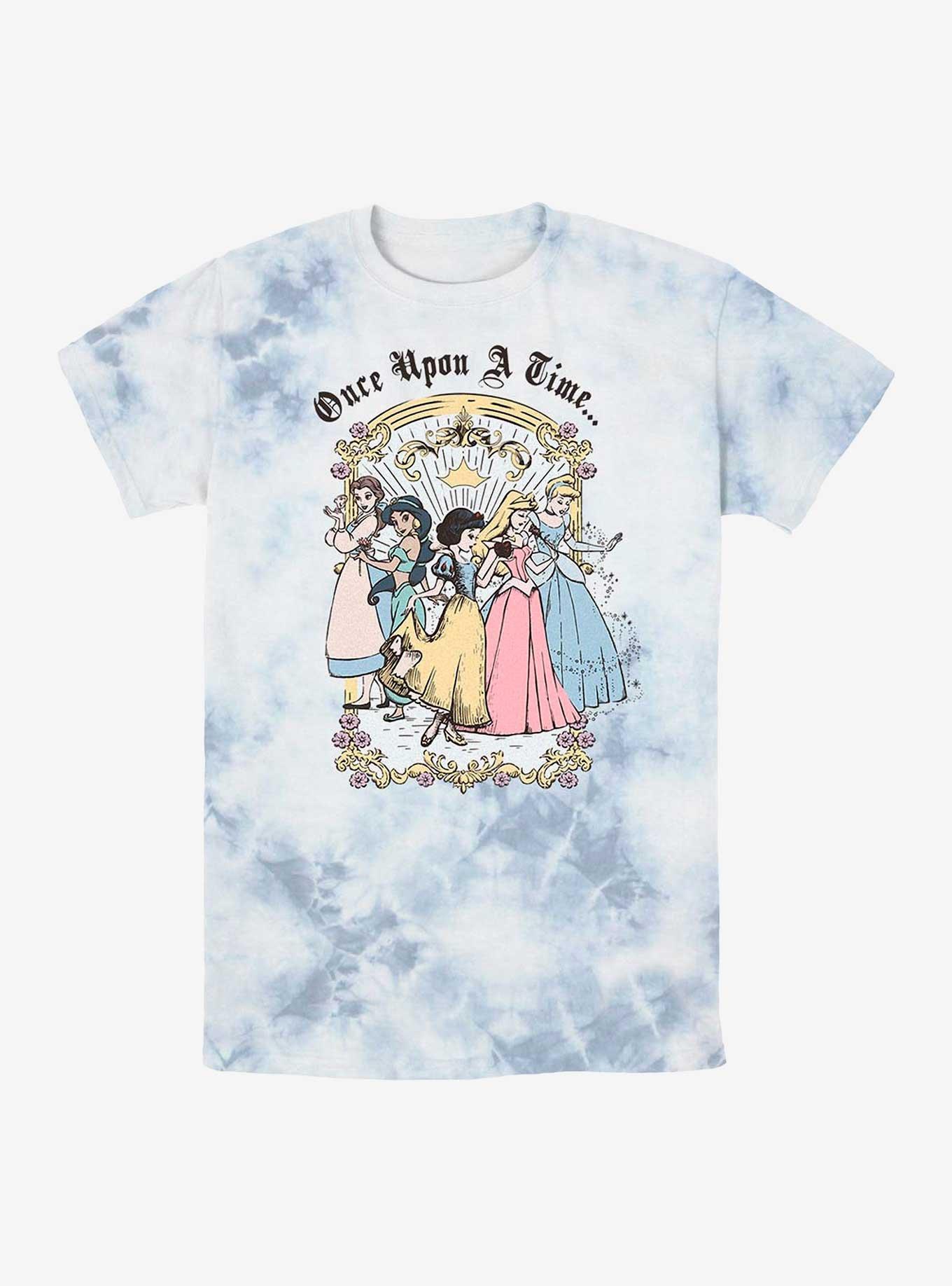 Disney Princesses Once Upon A Time Tie-Dye T-Shirt, WHITEBLUE, hi-res