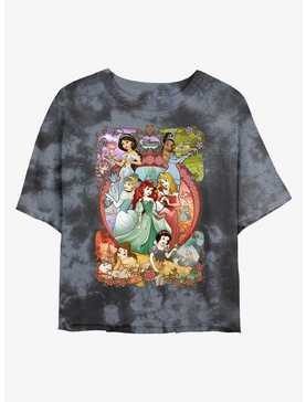 Disney Princesses Princess Power Tie-Dye Girls Crop T-Shirt, , hi-res