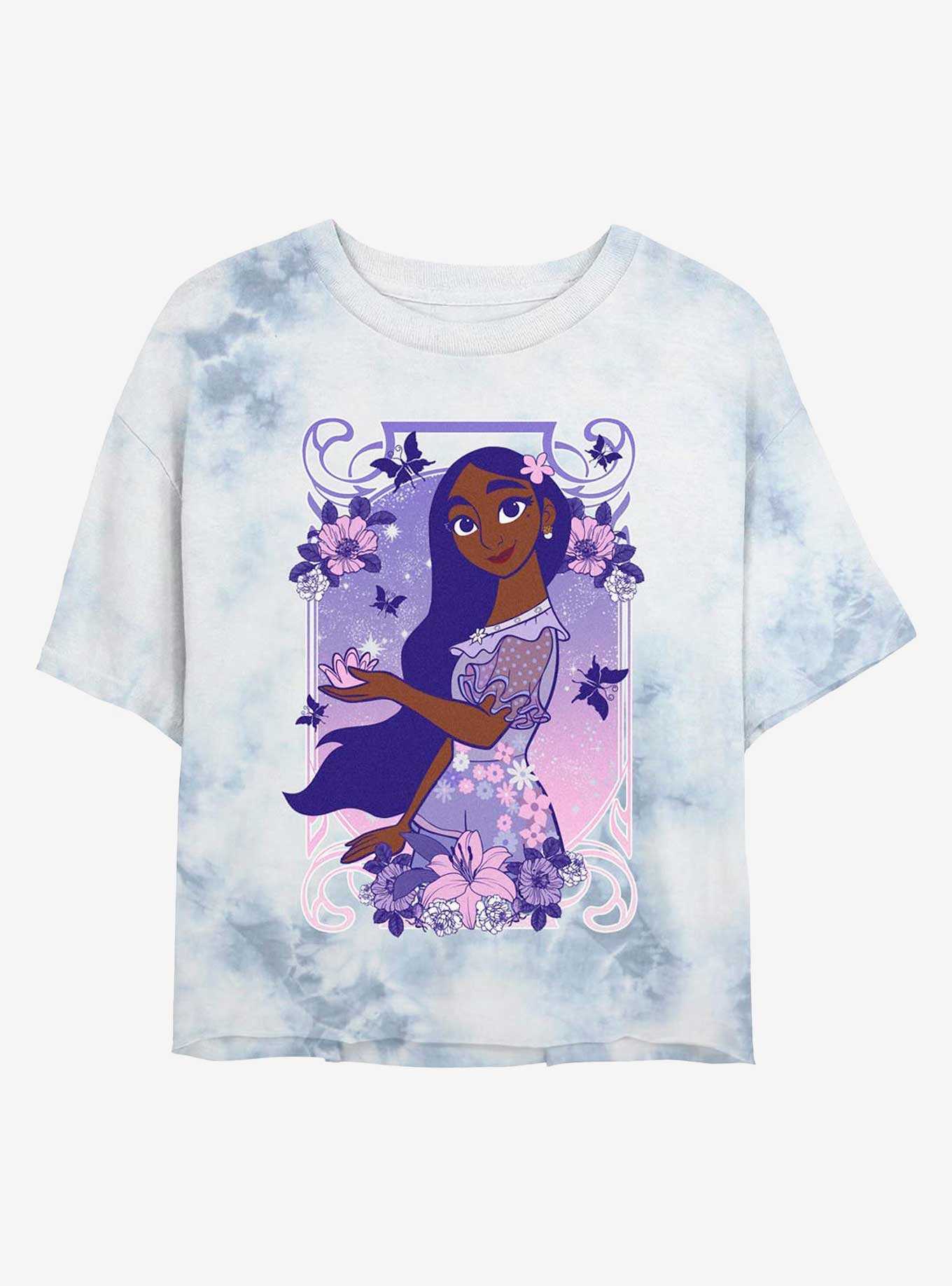 Disney Encanto Effortless Isabela Tie-Dye Girls Crop T-Shirt, , hi-res
