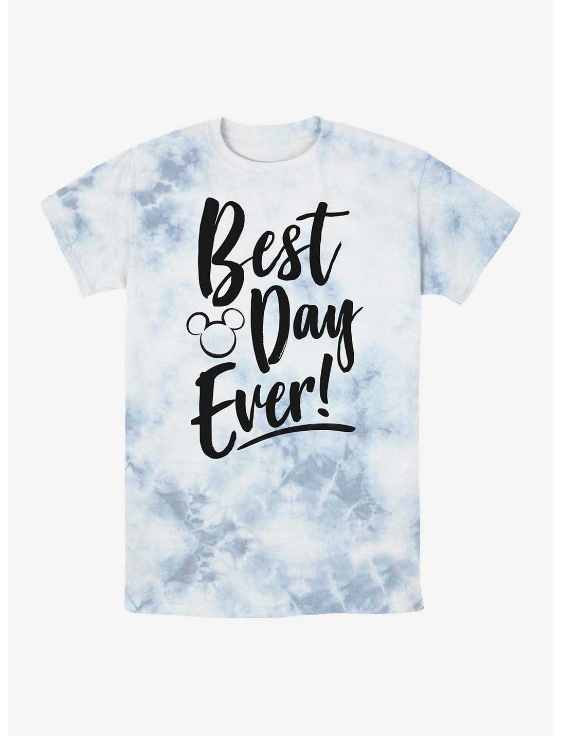 Disney Mickey Mouse Best Day Ever Tie-Dye T-Shirt, WHITEBLUE, hi-res